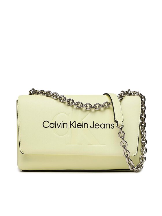 Calvin Klein Jeans Geantă Sculpted Ew Flap Conv25 Mono K60K607198 Galben Calvin imagine noua