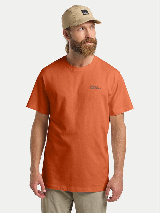 Jack Wolfskin Jack Wolfskin T-Shirt Essential 1808382 Pomarańczowy Regular Fit