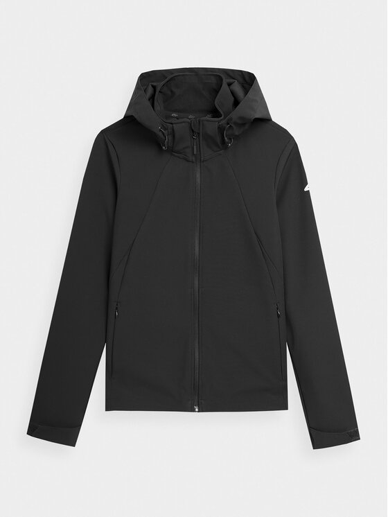 4F 4F Softshell jaka 4FAW23TSOFF152 Melns Slim Fit