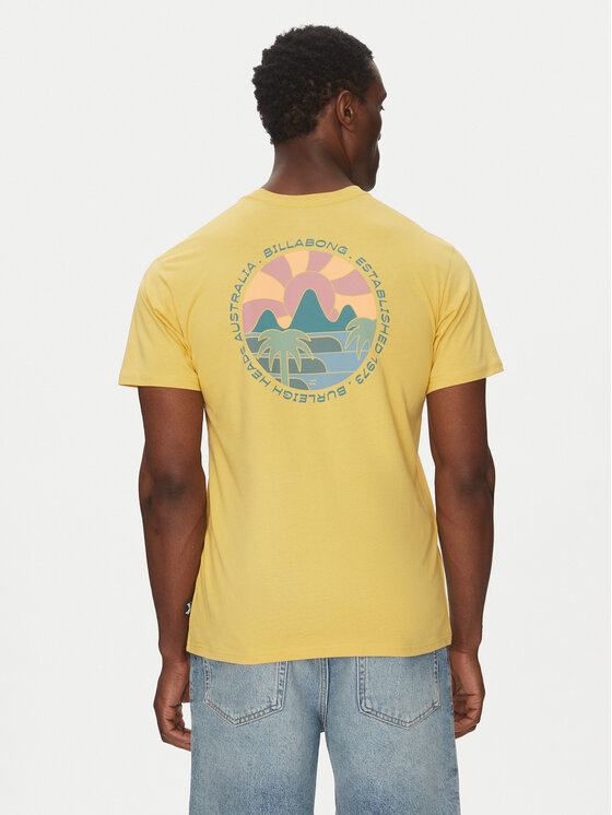 Billabong Billabong T-shirt Brightness Ss EBYZT00306 Žuta Regular Fit