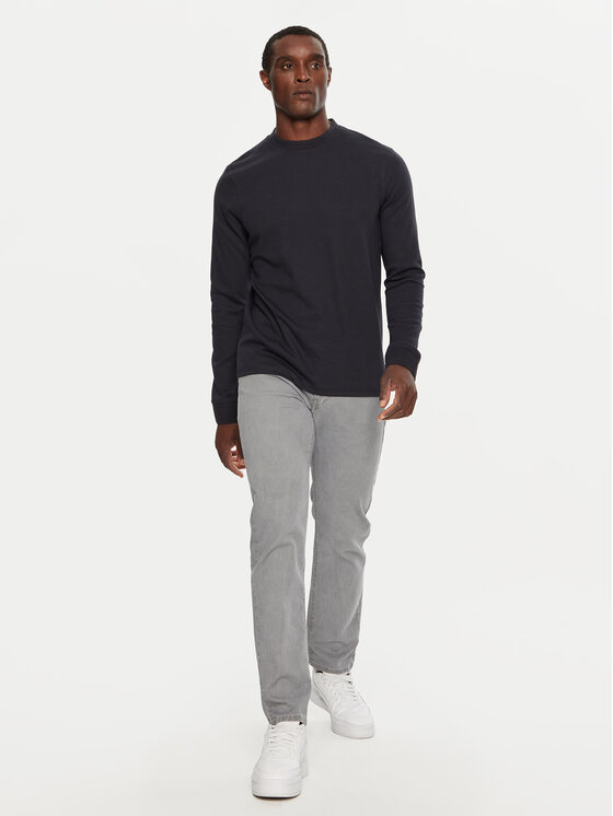 INDICODE INDICODE Longsleeve krekls Valento 45-660 Tumši zils Regular Fit