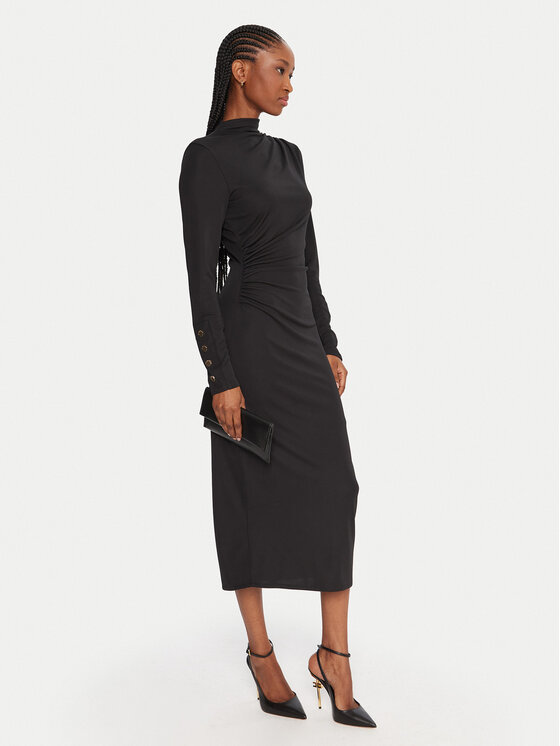Fracomina Fracomina Coctailkleid FS25WD2007W62601 Schwarz Slim Fit
