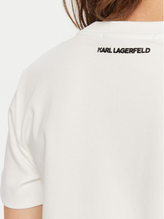 KARL LAGERFELD KARL LAGERFELD Póló A1W17130 Fehér Regular Fit