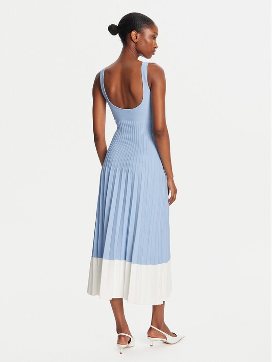 STAUD STAUD Rochie tricotată Ellison R25R2199VN Albastru celest Regular Fit