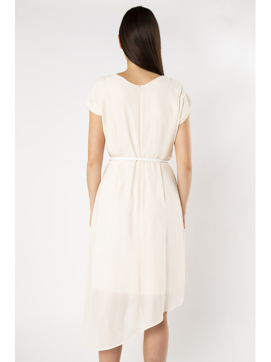 QUIOSQUE QUIOSQUE Sukienka codzienna CREMA DRESS Beżowy Regular Fit