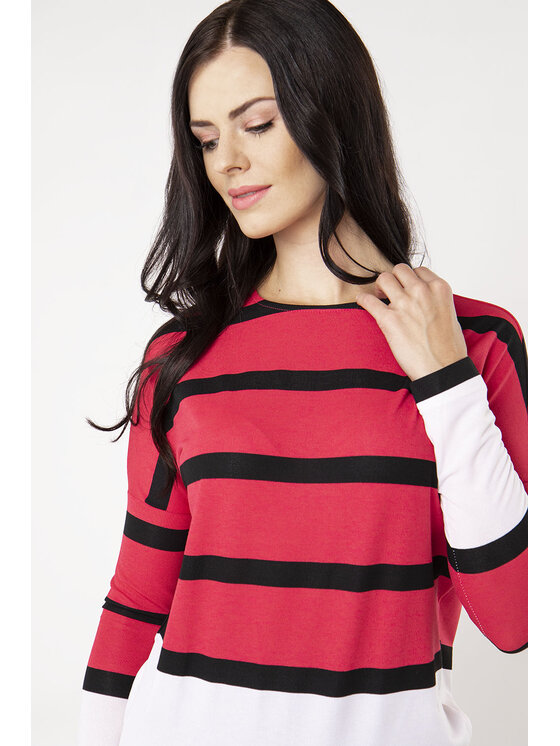 QUIOSQUE QUIOSQUE Bluzka POSY BLOUSE Czerwony Regular Fit
