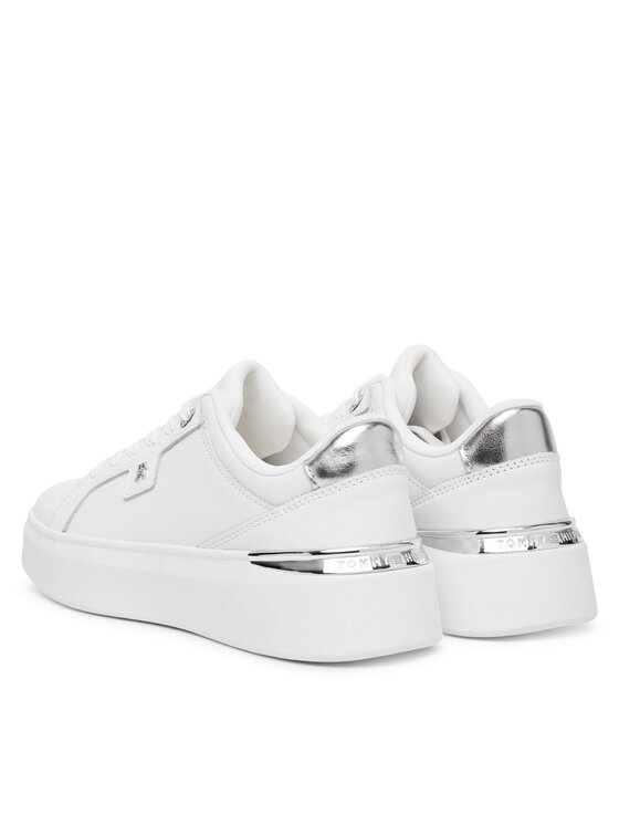 Tommy Hilfiger Tommy Hilfiger Sneakersy Th Platform Chic Sneaker FW0FW09626 Biały