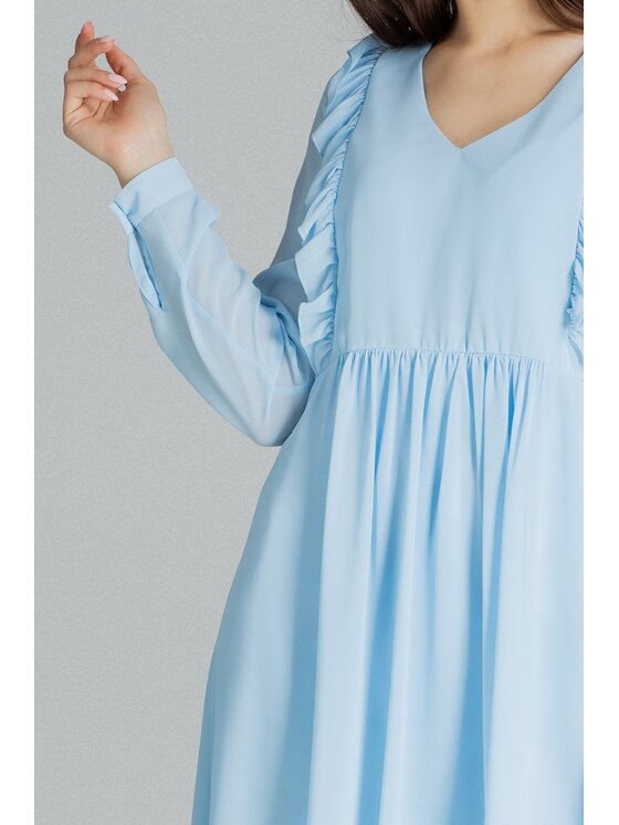 Lenitif Lenitif Vestito L083 Blu Regular Fit