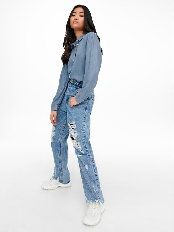 ONLY ONLY Koszula 15218685 Niebieski Regular Fit