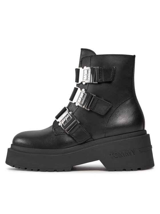 Tommy Jeans Tommy Jeans Μποτάκια Tjw Chunky Boot Hardware EN0EN02443 Μαύρο