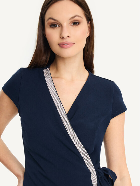 KMX KMX Kombinezon 192280012 Granatowy Fitted Fit