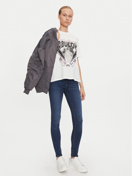 ONLY ONLY T-shirt Lulu 15307345 Bijela Regular Fit