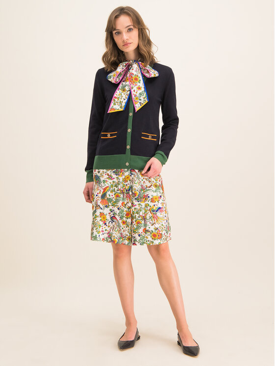 Tory Burch Tory Burch Кардиган Madeline 57330 Тъмносин Regular Fit