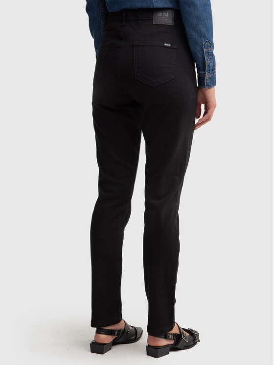 BIG STAR BIG STAR Jeansy KITTY HIGH WAIST Czarny Slim Fit