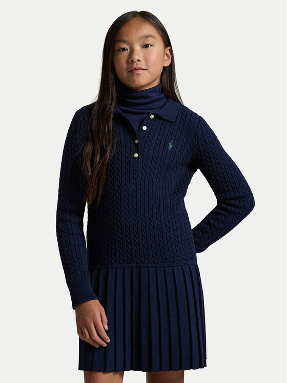 Polo Ralph Lauren Polo Ralph Lauren Kötött ruha 313978841001 Sötétkék Regular Fit