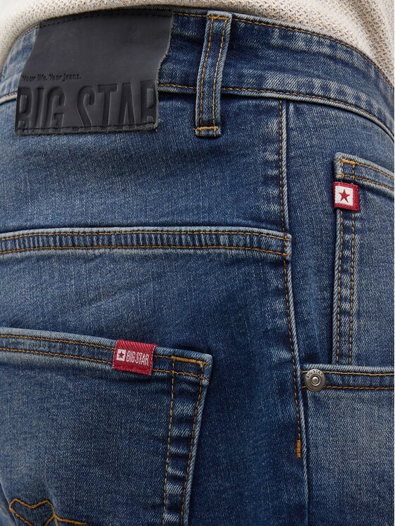 BIG STAR BIG STAR Szorty jeansowe CONNER_438_110 Granatowy Classic Fit