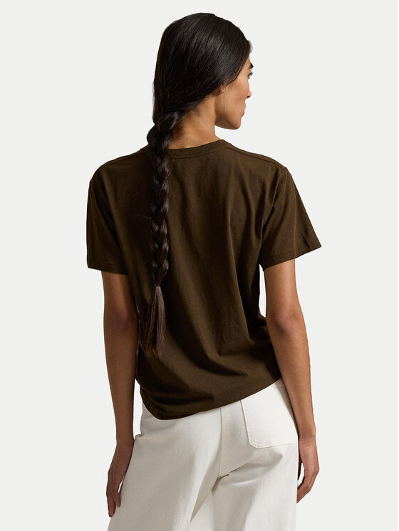 Polo Ralph Lauren Polo Ralph Lauren T-Shirt 211A96599001 Brązowy Relaxed Fit
