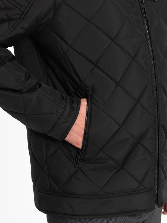 Ombre Ombre Zimní bunda OM-JALP-22FW-006 Černá Regular Fit