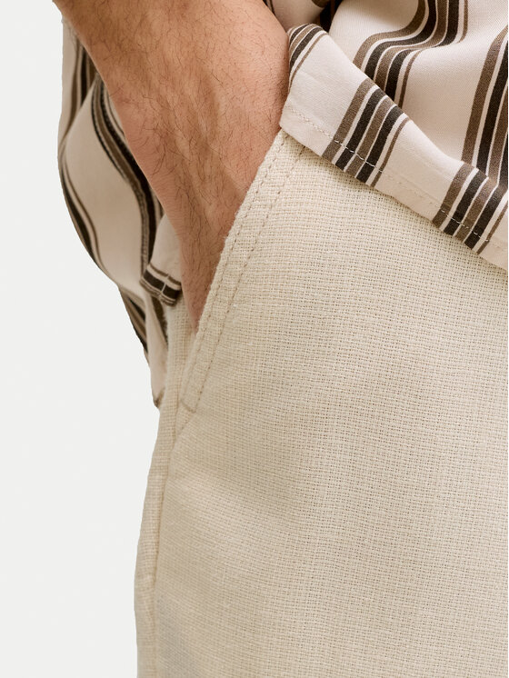 Jack & Jones Jack & Jones Pantalon scurți din material Ace Mykonos 12269376 Bej Regular Fit
