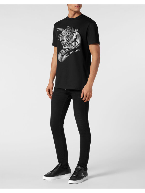 PHILIPP PLEIN PHILIPP PLEIN T-Shirt 19497 Černá Regular Fit