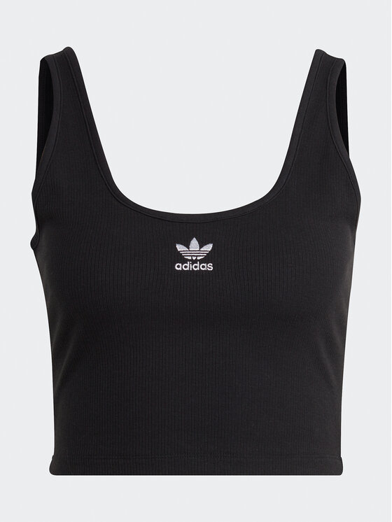 adidas топ Adicolor Essentials Rib Tank Top IB7324 Черен Slim Fit ...
