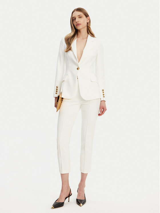 Elisabetta Franchi Elisabetta Franchi Sacou GI-144-51E2-V560 Alb Regular Fit