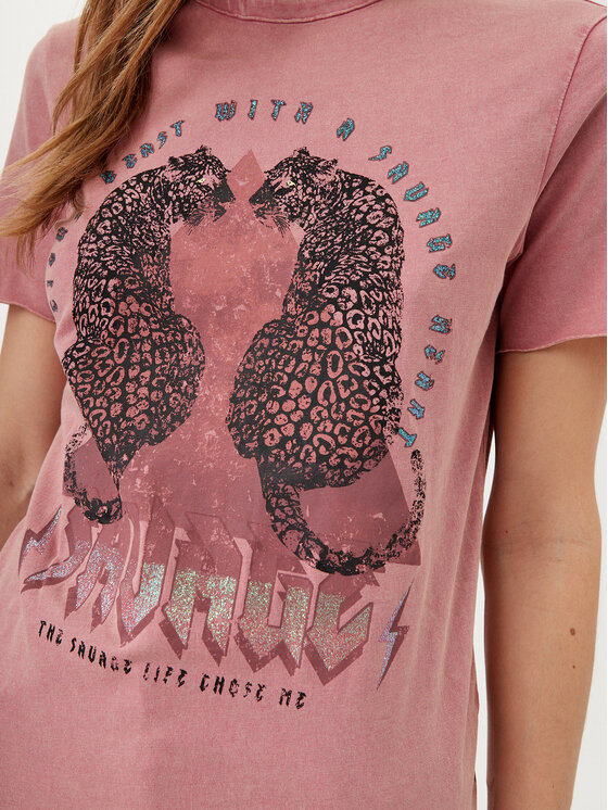 ONLY ONLY Тишърт Lucy 15307412 Розов Regular Fit