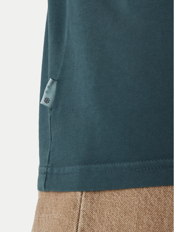 Element Element T-Shirt Lowcase Pigment ELYKT00177 Zielony Regular Fit