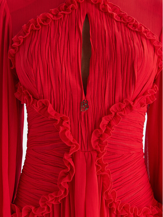 Babylon Babylon Večernja haljina S00833 Crvena Regular Fit