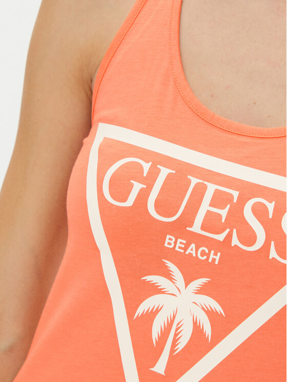 Guess Guess Rochie de zi E3GP03 JA914 Portocaliu Regular Fit