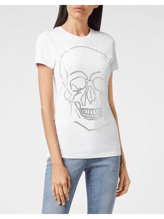 PHILIPP PLEIN PHILIPP PLEIN T-Shirt 8623 Biały Regular Fit