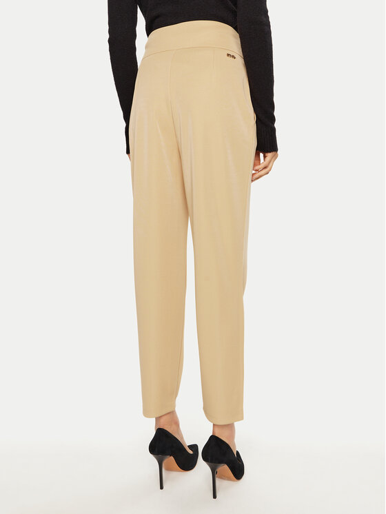 Liu Jo Liu Jo Riidest püksid TF4260 J4751 Beež Regular Fit