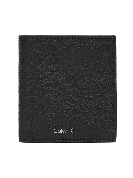 Calvin Klein Calvin Klein Maža Vyriška Piniginė Foil Emboss Slim Billfold LV04D1064G Juoda