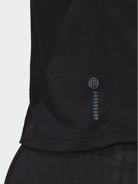 adidas adidas Тишърт Train Icons 3 Bar Logo T-Shirt HD8973 Черен Regular Fit