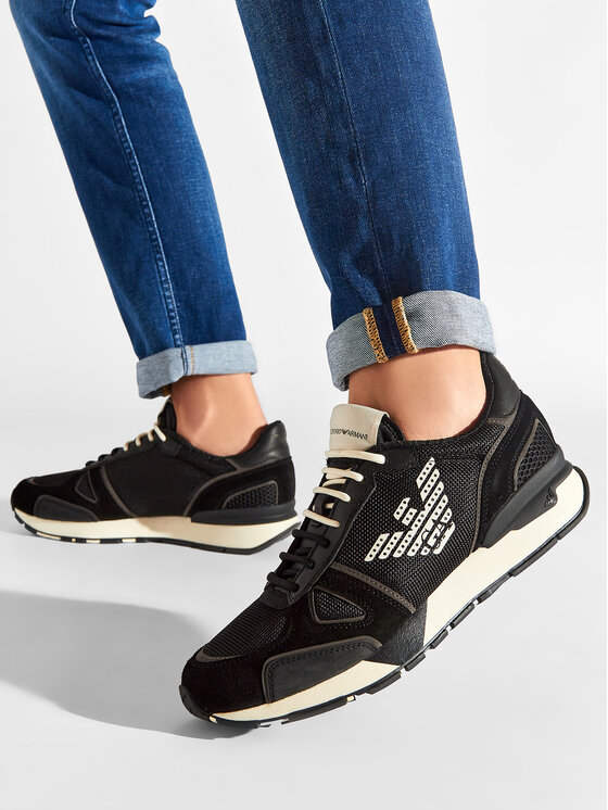 Emporio Armani Emporio Armani Sneakersy X4X289 XM499 Q428 Czarny