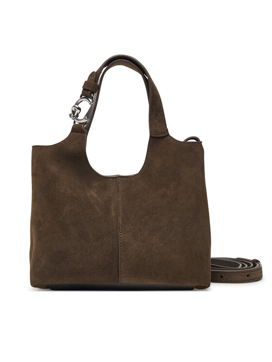 Coccinelle Coccinelle Дамска чанта THE Coccinelle C-Easy Suede E1 THE 58 01 01 Каки