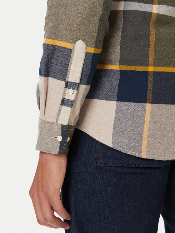 Barbour Barbour Hemd Iceloch MSH4994TN16 Grün Tailored Fit