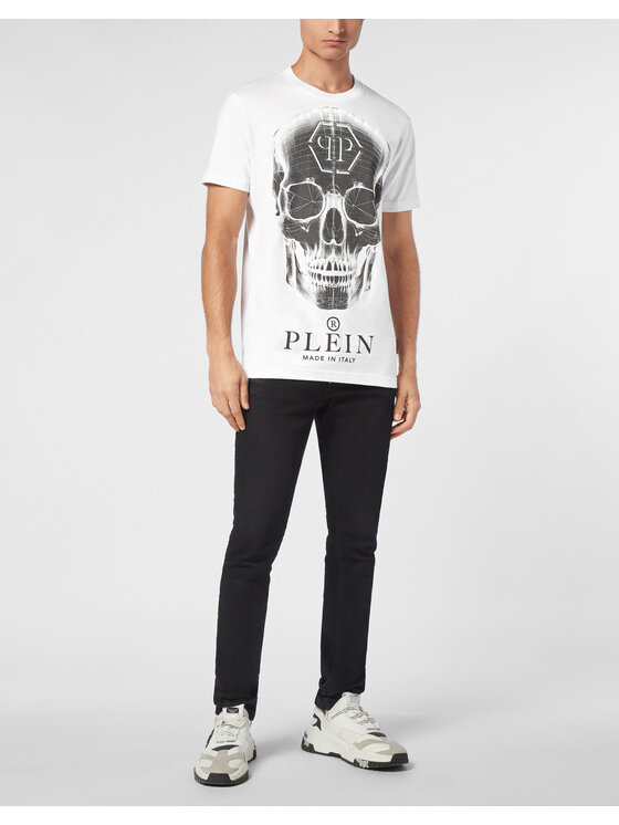 PHILIPP PLEIN PHILIPP PLEIN T-Shirt 14693 Biały Regular Fit