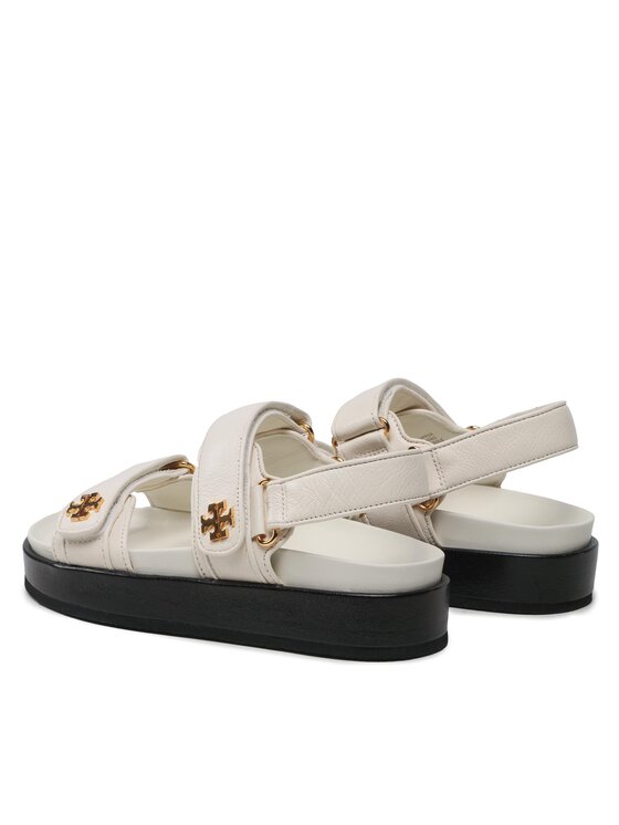 Tory Burch Tory Burch Sandály Kira Sport Sandal Calf Leather 144328 Écru