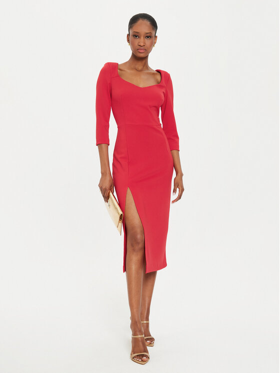 Rinascimento Rinascimento Coctailkleid CFC0121015003 Rot Regular Fit