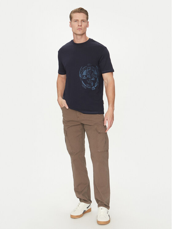 Napapijri Napapijri T-shirt S-Vanni NP0A4IEA Blu scuro Regular Fit