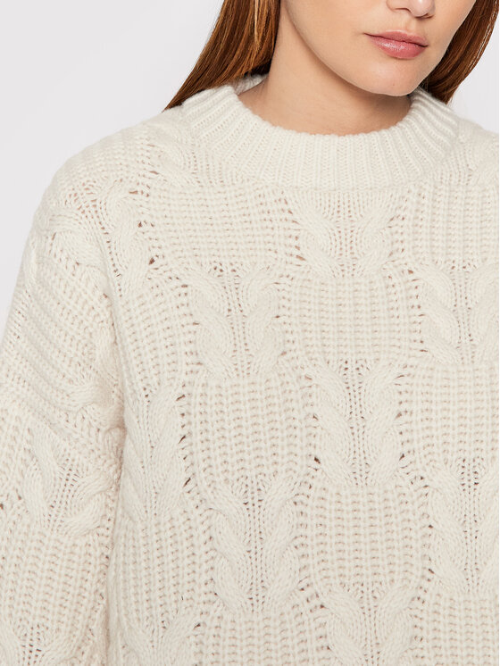 Samsøe Samsøe Samsøe Samsøe Пуловер Kaya F21400032 Бял Loose Fit