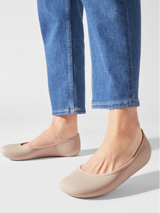 Crocs Crocs Balerīnas Brooklyn Flat 209384 Balts