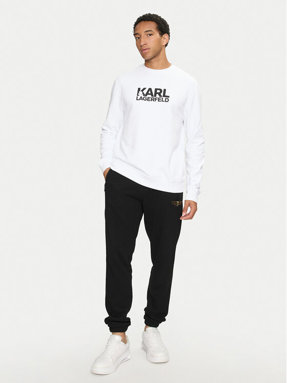 KARL LAGERFELD KARL LAGERFELD Donji dio trenerke 705032 544910 Crna Regular Fit