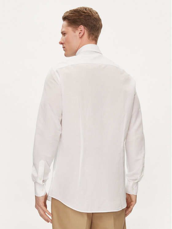 Tommy Hilfiger Tommy Hilfiger Koszula MW0MW34632 Biały Slim Fit