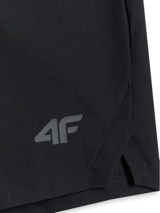 4F 4F Szorty sportowe ATHLETIC Czarny Regular Fit