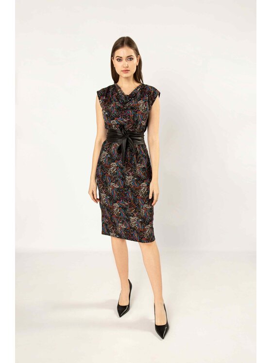 QUIOSQUE QUIOSQUE Každodenní šaty PAISOLO DRESS Barevná Regular Fit