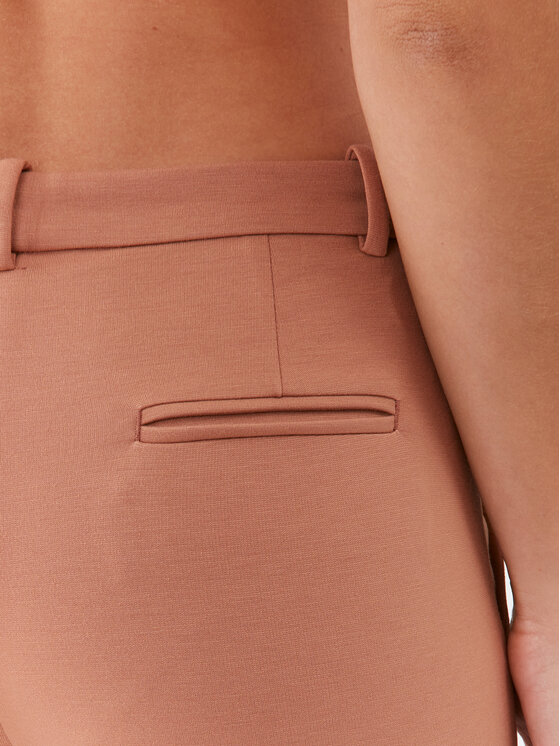 PINKO Pinko Hlače iz tkanine Bello 100155 A15M Rjava Slim Fit