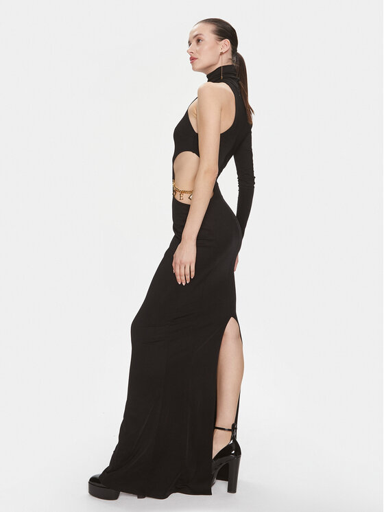 Elisabetta Franchi Elisabetta Franchi Φόρεμα βραδινό AB-555-41E2-V680 Μαύρο Slim Fit