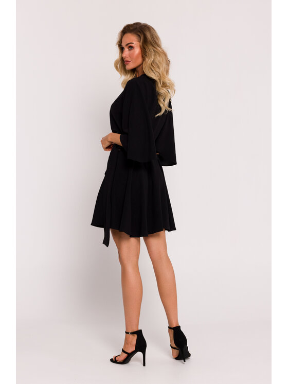 Made of Emotion Made of Emotion Večerné šaty M785 Čierna Generous Fit